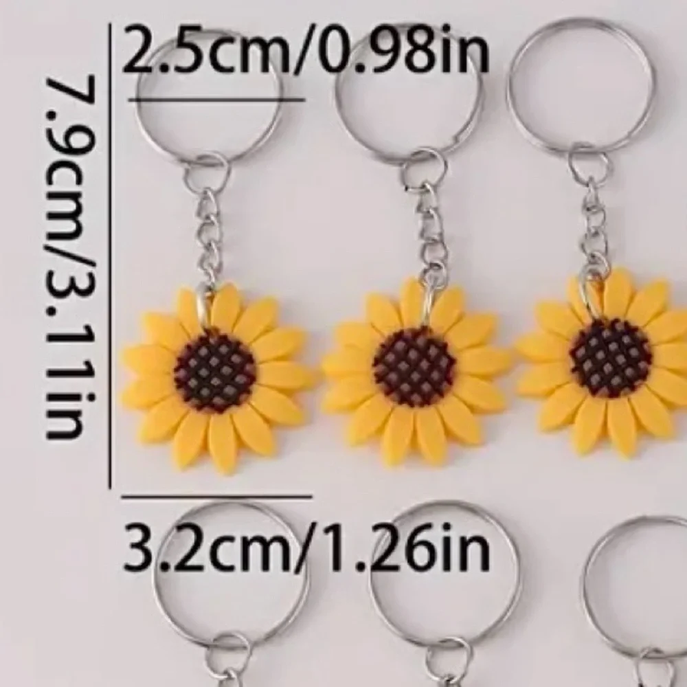 Sunflower Keychain